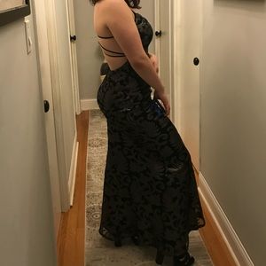 Windsor strappy open-back prom dress